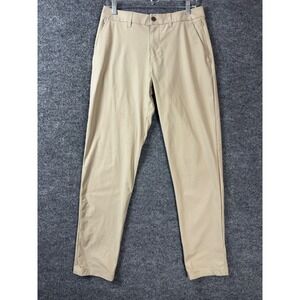 Lululemon Pants 30x31.5 Beige Chino Slim Fit Stretch Performence Casual Preppy